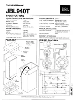 JBL 940T Technical Manual preview