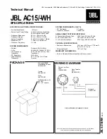 JBL AC15/-WH Technical Manual предпросмотр