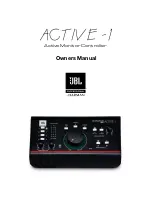 Preview for 1 page of JBL Active-1 Owner'S Manual