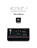 Предварительный просмотр 1 страницы JBL Active-1 Owner'S Manual