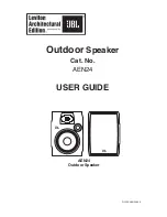 JBL AEN24 User Manual preview