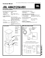 JBL AM4212/64-WH Technical Manual предпросмотр