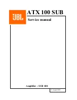 JBL ATX SUB 100 Service Manual предпросмотр