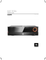 JBL AVR 101IN Owner'S Manual preview