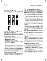 Предварительный просмотр 66 страницы JBL AVR 101IN Owner'S Manual