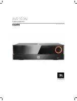 Предварительный просмотр 189 страницы JBL AVR 101IN Owner'S Manual