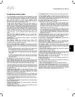 Предварительный просмотр 291 страницы JBL AVR 101IN Owner'S Manual