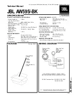 Preview for 1 page of JBL AW595 Technical Manual