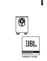 JBL Balboa SUB/230 Owner'S Manual предпросмотр
