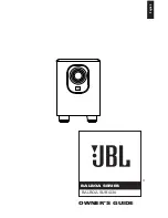 JBL Balboa SUB/230 Owner'S Manual preview