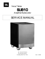 Предварительный просмотр 1 страницы JBL Balboa SUB10 Service Manual