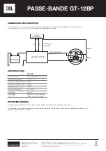 Предварительный просмотр 6 страницы JBL BANDPASS GT-12BP Owner'S Manual