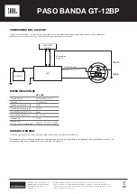 Предварительный просмотр 8 страницы JBL BANDPASS GT-12BP Owner'S Manual