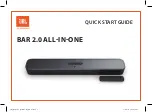 JBL BAR 2.0 ALL-IN-ONE Quick Start Manual предпросмотр