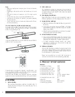 Preview for 8 page of JBL BAR 2.1 Owner'S Manual