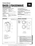 JBL Bass 2 Technical Manual предпросмотр
