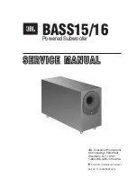 Предварительный просмотр 1 страницы JBL BASS15 Service Manual