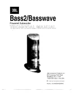 JBL Bass2/Basswave Technical Manual предпросмотр