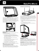 Предварительный просмотр 3 страницы JBL BassPro Micro Owner'S Manual