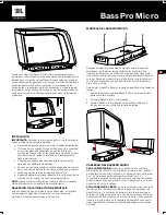 Предварительный просмотр 7 страницы JBL BassPro Micro Owner'S Manual