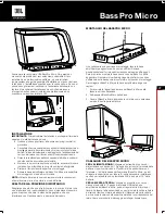 Предварительный просмотр 11 страницы JBL BassPro Micro Owner'S Manual