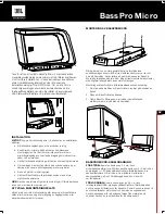 Предварительный просмотр 17 страницы JBL BassPro Micro Owner'S Manual