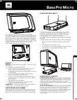 Предварительный просмотр 19 страницы JBL BassPro Micro Owner'S Manual