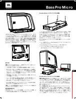 Preview for 27 page of JBL BassPro Micro Owner'S Manual