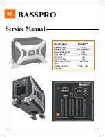 JBL BASSPRO Service Manual предпросмотр
