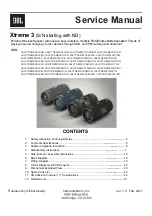 Preview for 1 page of JBL BLXTREME3BLKAS Service Manual