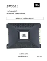 JBL BP300.1 Service Manual preview