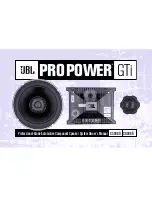 Предварительный просмотр 2 страницы JBL C508GTi MkII Owner'S Manual