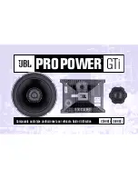 Предварительный просмотр 6 страницы JBL C508GTi MkII Owner'S Manual