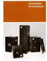 Предварительный просмотр 1 страницы JBL Cabaret Series Technical Manual