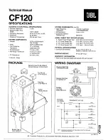 Preview for 1 page of JBL CF120 Technical Manual