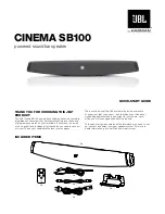 JBL CINEMA SB100 Quick Start Manual preview