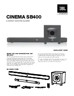 Предварительный просмотр 1 страницы JBL CINEMA SB400 Quick Start Manual