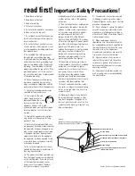 Preview for 4 page of JBL CINEMA VISION CVR700 Owner'S Manual