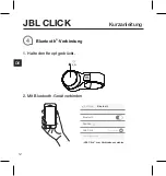 Предварительный просмотр 12 страницы JBL CLICK Quick Start Manual