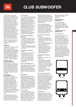 Предварительный просмотр 3 страницы JBL Club 1224 Owner'S Manual