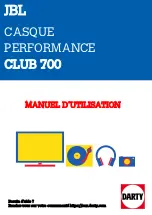 JBL CLUB 700 Manual preview