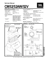 JBL CM52 Technical Manual preview