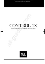 Предварительный просмотр 1 страницы JBL CONTROL 1X User Manual