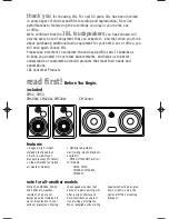 Предварительный просмотр 2 страницы JBL Control CM Center Owner'S Manual