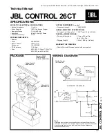 JBL Control Control 26CT Technical Manual предпросмотр