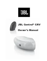 JBL Control CRV Owner'S Manual preview