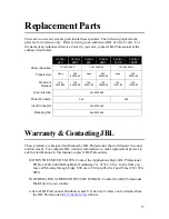 Preview for 18 page of JBL CONTROL MONITOR LOUDSPEAKERS Owner'S Manual