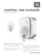 JBL CONTROL ONE OUTDOOR Owner'S Manual предпросмотр