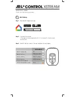 Preview for 5 page of JBL CONTROL XSTREAM Quick Start Manual