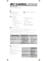 Preview for 49 page of JBL CONTROL XSTREAM Quick Start Manual